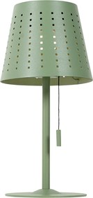 Zestaw 2 lamp stołowych zielonych w komplecie z diodą LED, 3-stopniowy ściemniacz, ładowanie i energia słoneczna - Ferre