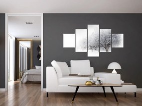 Obraz - Zimowa aleja (125x70 cm)