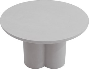 Stolik kawowy okrągły Cylindus 80 cm - jasny szary