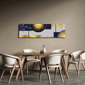 Obraz - Złote koła (170x50 cm)