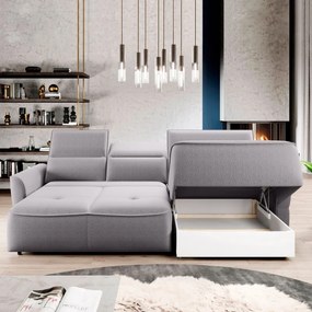 Narożnik MURILLO S Mini z elektryczną regulacją siedziska Prawostronny w tkaninie VOGUE 14 WERSAL