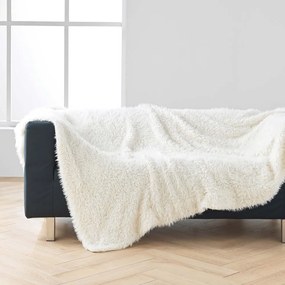 Kremowy koc ze sztucznego futra 220x240 cm Mouton – douceur d'intérieur