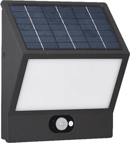 EGNA - Czarny reflektor solarny 4000K, lampa zewnętrzna Beneito Faure