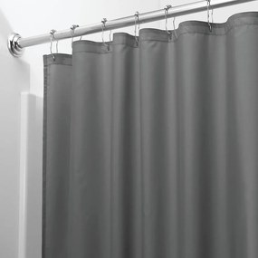 Szara zasłona prysznicowa iDesign, 180x200 cm