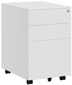 Biały kontenerek na kółkach D1-F52