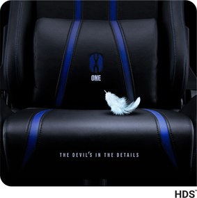 Fotel gamingowy Diablo X-One 2.0 Normal Size czarno-niebieski