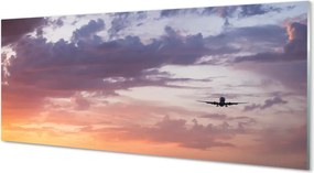 Panel nad Blat Kuchenny Samolot wśród Nocnych Chmur