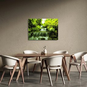 Obraz na szkle - Indonezyjskie wodospady (70x50 cm)