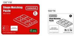 Masterkidz tablica edukacjna sorter dopasowanie kształty i kolory