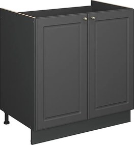 Szafka pod zlew anthrazit-gold landhaus 80x60x82 fame-line