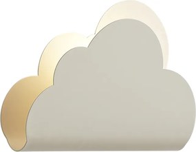 Dziecięca lampa ścienna w kształcie chmurki z promieniami słońca, beżowa - Cloudy Dla dzieci Oswietlenie wewnetrzne