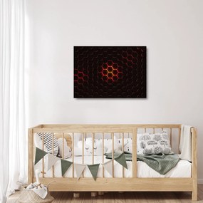 Obraz na szkle - siatka (70x50 cm)