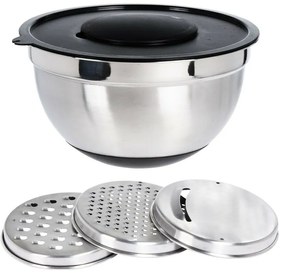 Misa nierdzewna z pokrywą i tarkami