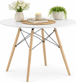 Biały nowoczesny stół do kuchni i salonu T7-M12