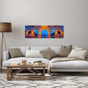 Obraz Tajwanu (z zegarem) (90x30 cm)