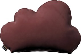 Poduszka Soft Cloud kolor czerwony tkanina połyskliwa, welwetowa