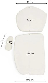 Dekoracje ścienne zestaw 3 szt. 23x43 cm Siluna – Kave Home