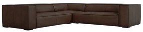 Ciemnobrązowy skórzany narożnik (róg zmienny) Madame – Windsor &amp; Co Sofas