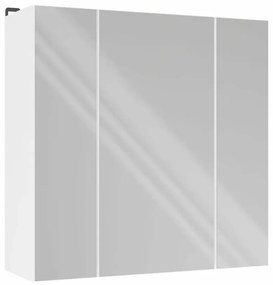 Biała trzydrzwiowa lustrzana szafka łazienkowa 60cm R5-L21