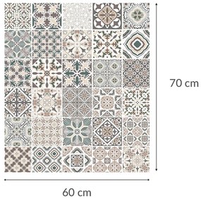 Szklana płyta ochronna na kuchenkę FLOOR TILE, 60 x 70 cm, WENKO
