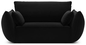 Czarny aksamitny fotel Vanda – Mazzini Sofas
