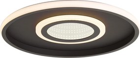 Nowoczesna lampa sufitowa czarna z wbudowanym LED i 3-stopniowym przełącznikiem - Frini