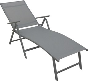 BALI - składany aluminiowy leżak ogrodowy - 2. gatunek (N437)