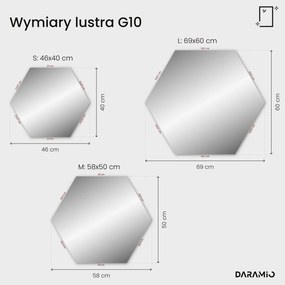 Nietypowe lustro łazienkowe z oświetleniem LED G10