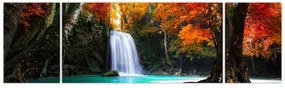 Obraz - Szmaragdowa Laguna (170x50 cm)