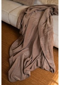 Szarobrązowy koc z mikropluszu 150x200 cm Tomo – Tiseco Home Studio