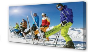 Obraz na płótnie Narciarskie Szaleństwo Na Stoku