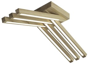 Spot-Light 2246674 - LED Przysufitowy żyrandol LINUS 6xLED/4,5W/230V matowy dąb