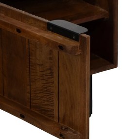 Brązowa szafka pod TV z litego drewna mango 140x50x40 cm Sagara – Ixia