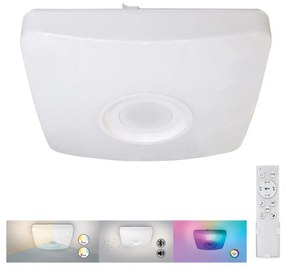 Rabalux - LED RGB Ściemniana lampa sufitowa z głośnikiem LED/18W/230V + pilot