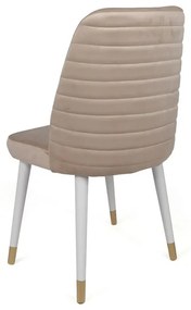 Zestaw krzeseł do jadalni Hugo Cream and White, 4szt.