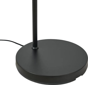 Lampa podłogowa w stylu Hotel Chic czarno-złota z zielonym szkłem - Zuzanna