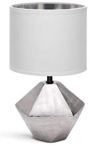 Aigostar - Lampa stołowa 1xE14/40W/230V srebrny/biały