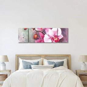 Obraz - Orchidee, akwarela (170x50 cm)