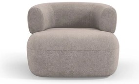Beżowy fotel z materiału bouclé Jenny – Micadoni Home
