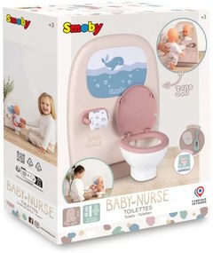 Smoby baby nurse dwustronna toaleta łazienka dla lalki z akcesoriami