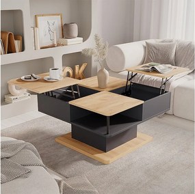 Stolik kawowy antracyt 80x45x80 movira