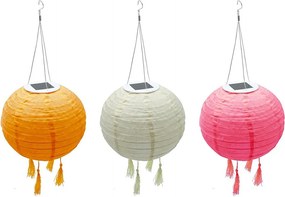 Set of 3 Solar Lanterns D20CM SHANGRI LA