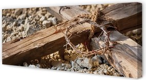 Zdjęcie na płótnie Krzyż, Kamienie i Ciernie