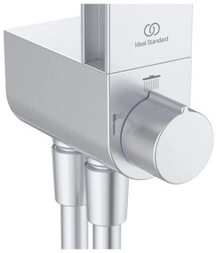 Metalowy zestaw prysznicowy w kolorze matowego srebra 110 cm ALU+ – Ideal Standard
