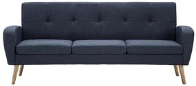 Trzyosobowa sofa pikowana ciemnoszara - Anita 3Q