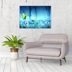 Obraz - Mistyczna leśna polana (70x50 cm)