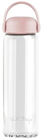 Różowa szklana butelka 540 ml Fuori – Vialli Design