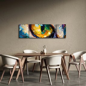 Obraz - Malowanie kocim okiem (170x50 cm)