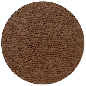 Mata stołowa ze skóry ekologicznej ø 40 cm Circle XL Lace – LIND DNA