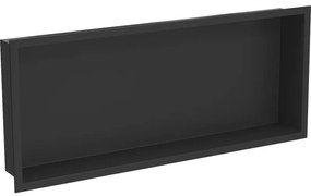 Mexen X-Wall-R półka wnękowa z kołnierzem 75 x 30 cm, czarna - 1970753010